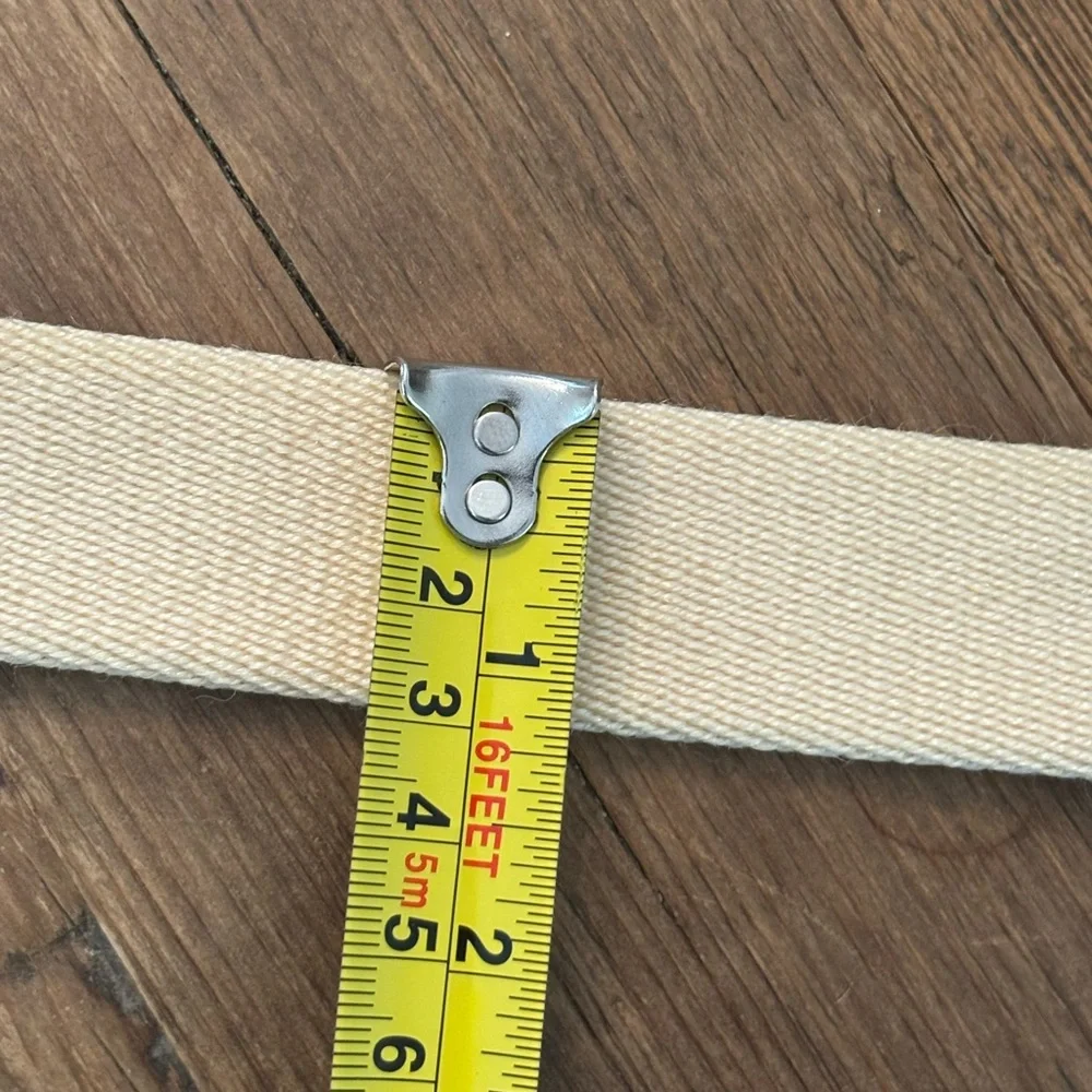 Vintage Cole Haan Woven Belt. Cream Brown Men’s Sz-40 Length-43” No Stretch
